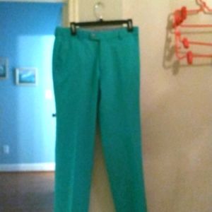 Green Peter Millar wicking pants 32